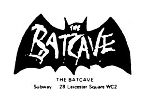 The Batcave nighclub symbol